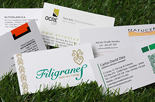 tarjetas comerciales